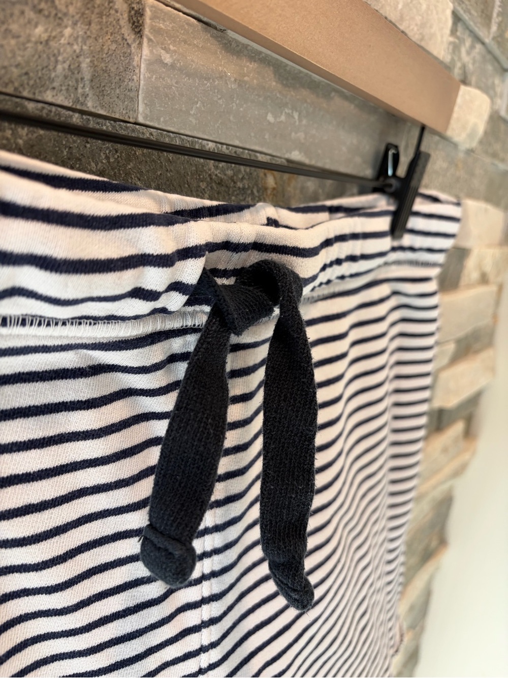 Frank & Eileen Pearl Favorite Sweatshorts - Navy and White - Size Medium - Picture 3 of 6